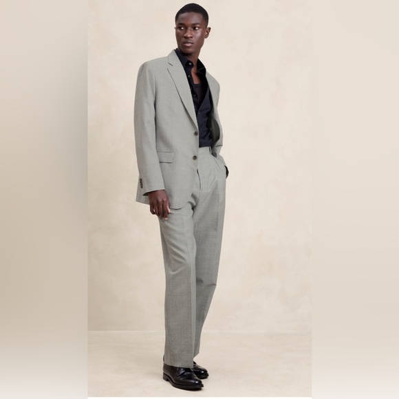 BANANA REPUBLIC SIGNATURE ITALIAN RUSTICO WIDE-LEG SUIT PANT - Picture 11 of 13